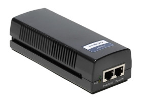 Injektor PoE, wyjściowe złącza: 1, wejściowe: 100 → 240V ac, wyjściowe: 56V dc, 320mA, 15.4W, 2