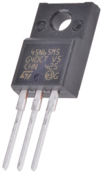 MOSFET N-kanałowy 35 A TO-220FP 710 V Pojedynczy 40 W 78 miliomów