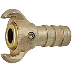 Jaw coupling with hose connection, I.D. 25 (1"), with brass seal, 107847, KT 25 M