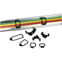 HellermannTyton 201-10030 C3-N66-BK-C1 Mounting Cradle Clip Black