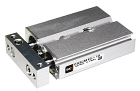 Siłownik kompaktowy skok: 50mm SMC Ø 10mm 106mm z amortyzacją elastyczną CXSJM10-50 M5 x 0,8