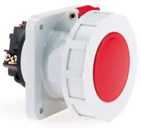 Gniazdo tablicowe proste 63A 4p 400V 6h IP67 13100