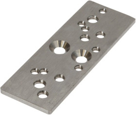 Akcesoria czujnik, płytka adaptacyjna, 3x30x85mm, stal nierdzewna 1.4305, AY000144