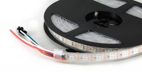 Taśma LED RGB WS2813, 5V, biała, 60/m, IP67 wodoodporna