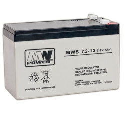 Akumulator AGM 12V/ 7,2Ah MWS 7,2-12 MWp 116968