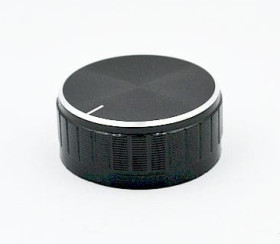 GLC40 gałka potencjometru czarna, średnica 40mm