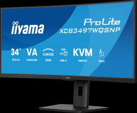 XCB3497WQSNP-B1 86-cm curved monitor, UWQHD, USB-C, loudspeaker
