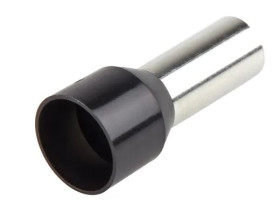 Końcówka kablowa zaciskana 25mm² długość 16mm Czarny średnica 7.5mm Izolowane RS PRO