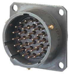 Złącze 4-pinowe Żeński Amphenol Limited Męski Montaż na kołnierzu MIL-DTL-26482 rozmiar 8