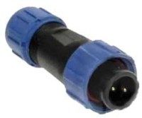 SPP1310-2WW Wtyk 2 pin na kabel (4-6.5mm) okrągły, zakręcany, wodoodporny - gwint wewnętrzny