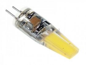 Żarówka LED G4 2W; biały zim; silikon; lizak 230V