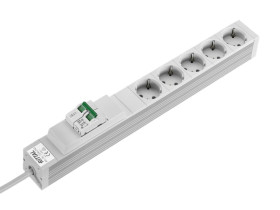 Listwa zasilająca, 16A, 250 V dł. kabla 2m DK Biały Typ F - niemieckie Schuko