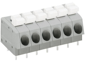 Złączka oświetleniowa WAGO 6 804 Żeński Listwa zaciskowa do płytki drukowanej Gniazdo