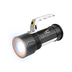 Latarka ręczna LED LL136 Czarn. Szperacz 10W 1000lm COB Zoom