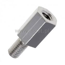 DA5M3X10 tulejka dystansowa metalowa; Z/W