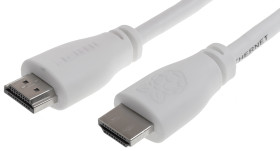 Official Raspberry Pi White HDMI Lead 2m