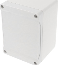 PC enclosure, (L x W x H) 119 x 89 x 80 mm, light gray (RAL 7035), IP66, 1555G2GY