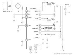 Natural interleaving transition-mode PFC controller with audible and input surge noise Immunity