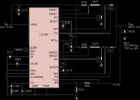 Dual Phase Synchronous Boost Controller with PMBus Interface