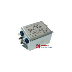 Filtr siec. X-37-02 2x0,1u+2x3n3 +2x2mH+10MΩ 15A m.in.wzmacniacze,urz.med