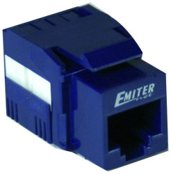 Gniazdo UTP RJ 45 kat. 6 keystone niebieskie DCN/FA-1090-8-C6