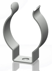 Zacisk sprężynowy średnica zacisku 10mm Stalowe średnica otworu 2.5mm szerokość całkowita 8.3mm RS PRO