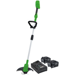 Draper 94580 D20 40V Grass Trimmer Kit, 2 x 5.0Ah Battery, 1 x Fast Charger