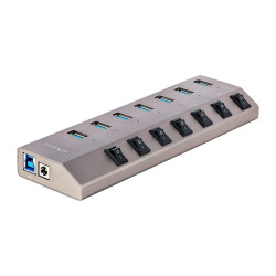 Koncentrator USB C USB 3.0 5G7AIBS-USB-HUB-EU 7 Adapter AC USB A, USB B, StarTech.com