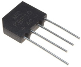 Mostek prostowniczy 2A 1000V płaski KBP10