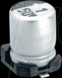 NACZ101M6.3V6.3X6.3 SMD-Capacitor, 100 µF, 6,3 V, 105 °C, 1000 h