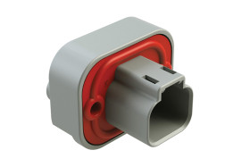 Złącze samochodowe 2-pinowe Amphenol Industrial -rzędowe Męski 13A AT Montaż na kołnierzu Złącze samochodowe