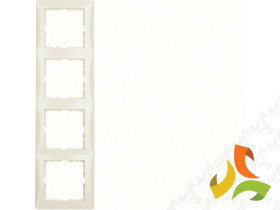 BERKER B.KWADRAT Ramka 4 poczwórna krem połysk 5310148982 HAGER