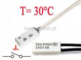 Termostat bimetaliczny NO 30st 5A/250V KSD9700