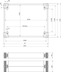 Panel montażowy 4 Plinth side panels 200x500 NSYSPS5200