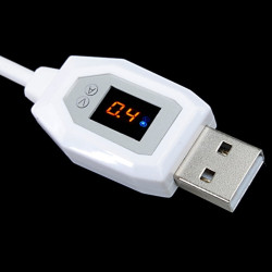 Przewód USB - mikro USB + woltomierz i amperomierz