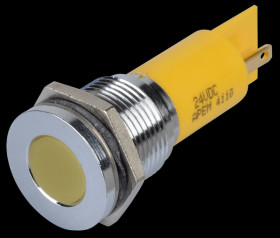 Q16F1CXXY24E Indicator LED, 24 V DC, 16 mm, FASTON, yellow/BrC
