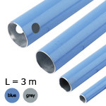BLUE ALUMINIUM PIPE Ø 50 LENGTH : 3M