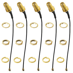 IPEX to SMA pigtail coaxial cable, SMA female to UFL/u.FL/IPX/IPEX, RF coaxial adapter pigtail cable