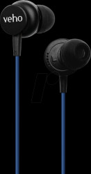 VEP-104-Z3-B Headset, with microphone, wired, blue