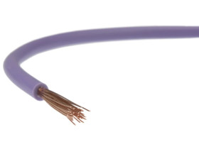 Przewód instalacyjny H07V-K / LgY 2,5 750V fioletowy linka giętka Elektrokabel /100m/