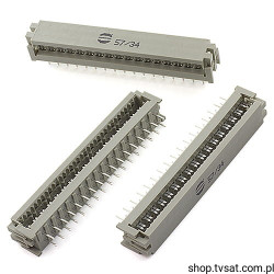 57/34 Connector 2 x 17 Pin Ang to Tape THT HARTING