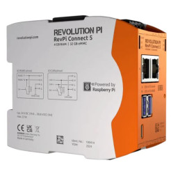 Komputer przemysłowy ARM Cortex 2,4 GHz 96 x 45 x 115 mm IP20 32 GB 22W 4 RevPi Connect 5 24 V DC