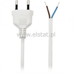 Kabel sieciowy jednostr. 3m ( 2x0,75mm ) biały
