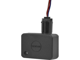 Mikrofalowy czujnik ruchu do łączenia z naświetlaczem, 180, 200W, IP65, czarny