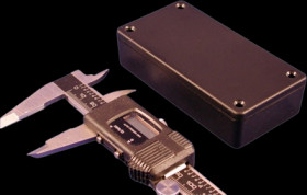 ABS enclosure, (L x W x H) 112 x 64 x 28 mm, black (RAL 9005), IP54, 1591XXBSBK