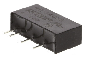 Przetwornica DC-DC, 1W, Uwe 21,6 → 26,4 V DC, Uwy 5V dc, Iwy 200mA, Recom
