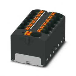 Blok rozdzielczy PTFIX 10/12X4 BK, czarne złącze przemysłowe - 12 punktów przyłączeniowych o przekroju 4mm2 /8szt./