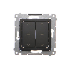 SIMON54 czarny DZW2.01/49 Łącznik żaluzj. podwójny