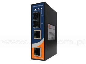 IMC-121FB-MM-SC, Media konwerter przemysłowy, DIN, 2x 10/100TX (RJ-45) + 1x 100FX (MM SC)