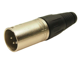 Złącze XLR 4 -pinowe Montaż na kablu Męski